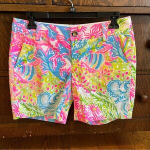 Lilly Pulitzer Jayne shorts Multi Lovers Coral 0